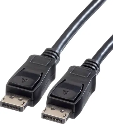 Value DisplayPort priključni kabel DisplayPort  vtič\, DisplayPort  vtič 10.00 m črna 11.99.5609 zaščiten DisplayPort kabel