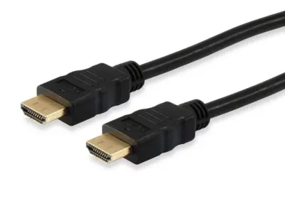 Equip HDMI priključni kabel HDMI-A  vtič 5.00 m črna 119371 pozlačeni konektorji HDMI kabel