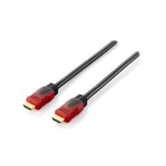 Equip HDMI priključni kabel HDMI-A  vtič 10.00 m črna 119373 pozlačeni konektorji HDMI kabel