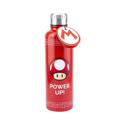 NINTENDO SUPER MARIO POWER UP KOVINSKA STEKLENIČKA