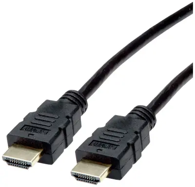 Roline HDMI priključni kabel HDMI-A  vtič 2.00 m črna 11.04.5932 #####4K UHD\, zaščiten HDMI kabel