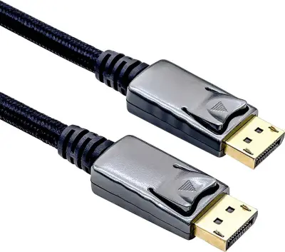 Roline DisplayPort priključni kabel DisplayPort  vtič\, DisplayPort  vtič 2.00 m črna 11.04.5881 zaščiten DisplayPort kabel