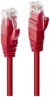 Lindy Cat.6 UTP Premium Patch kabel\, 0\,3 m omrežni kabel rdeči 0\,3 m LINDY 45450 RJ45 omrežni kabel\, Patch kabel   0.30 m rdeča  1 kos