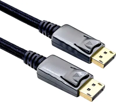 Roline DisplayPort priključni kabel DisplayPort  vtič\, DisplayPort  vtič 1.50 m črna 11.04.5886 zaščiten DisplayPort kabel