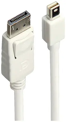 LINDY  priključni kabel mini DisplayPort  vtič\, DisplayPort  vtič 1.00 m bela 41056  DisplayPort kabel
