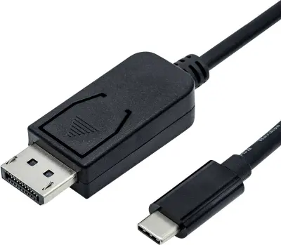 Roline DisplayPort priključni kabel DisplayPort  vtič\, DisplayPort  vtič 1.00 m črna 11.04.5845  DisplayPort kabel