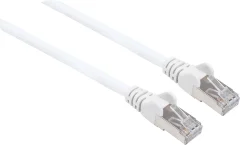Intellinet 741385 RJ45 omrežni kabel\, Patch kabel CAT 6a (neobdelani kabel CAT7) S/FTP 2.00 m bela brez halogena 1 kos