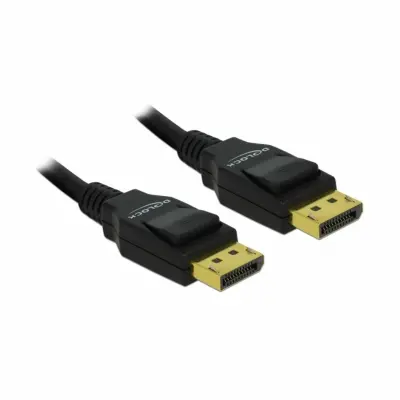 Delock DisplayPort priključni kabel DisplayPort  vtič\, DisplayPort  vtič 1.00 m črna 82423  DisplayPort kabel