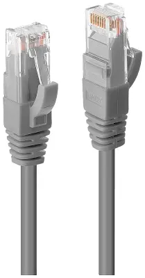 LINDY 45410 RJ45 omrežni kabel\, Patch kabel   30.00 m siva  1 kos