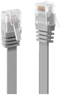 LINDY 47490 RJ45 omrežni kabel\, Patch kabel CAT 6  0.30 m siva  1 kos