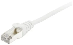 Equip 605516 RJ45 omrežni kabel\, Patch kabel CAT 6 S/FTP 10.00 m bela pozlačeni konektorji 1 kos