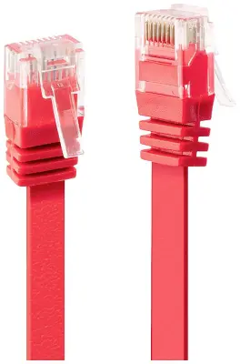 LINDY 47513 RJ45 omrežni kabel\, Patch kabel CAT 6  3.00 m rdeča  1 kos