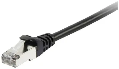Equip 605598 RJ45 omrežni kabel\, Patch kabel CAT 6 S/FTP 15.00 m črna pozlačeni konektorji 1 kos