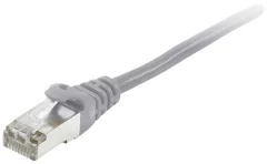 Equip 605509 RJ45 omrežni kabel\, Patch kabel CAT 6 S/FTP 20.00 m siva pozlačeni konektorji 1 kos