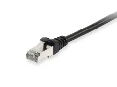 Equip 605597 RJ45 omrežni kabel\, Patch kabel CAT 6 S/FTP 0.50 m črna pozlačeni konektorji 1 kos