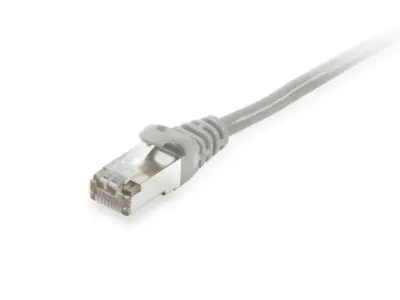 Equip 605504 RJ45 omrežni kabel\, Patch kabel CAT 6 S/FTP 5.00 m siva pozlačeni konektorji 1 kos