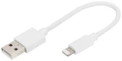 Digitus mobilni telefon\, Apple iPad/iPhone/iPod\, računalnik\, prenosnik polnilni kabel [1x USB-A - 1x Lightning] 0.1 m USB-A\, Apple lightning (konektor)