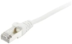 Equip 605540 RJ45 omrežni kabel\, Patch kabel CAT 6 S/FTP 40.00 m bela pozlačeni konektorji 1 kos