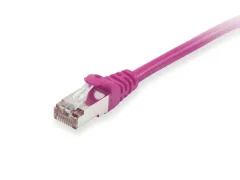 Equip 605551 RJ45 omrežni kabel\, Patch kabel CAT 6 S/FTP 2.00 m vijolična pozlačeni konektorji 1 kos