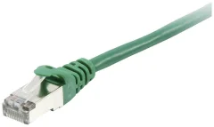 Equip 605549 RJ45 omrežni kabel\, Patch kabel CAT 6 S/FTP 20.00 m zelena pozlačeni konektorji 1 kos