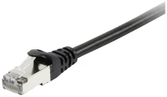 Equip 605595 RJ45 omrežni kabel\, Patch kabel CAT 6 S/FTP 7.50 m črna pozlačeni konektorji 1 kos