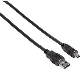 Hama USB kabel USB 2.0 USB-A vtič\, USB-mini-B vtič 1.80 m črna  00088480