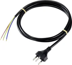 Basetech XR-1638089 tok priključni kabel  črna 2.00 m