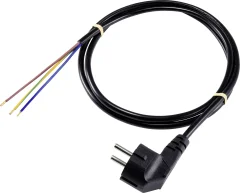Basetech XR-1638081 tok priključni kabel  črna 3.00 m