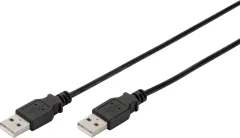 Digitus USB kabel USB 2.0 USB-A vtič\, USB-A vtič 1.00 m črna  AK-300101-010-S