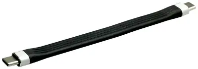 Roline USB kabel USB 3.2 gen. 2 (USB 3.1 gen. 2) USB-C® vtič 0.11 m črna  11.02.9054