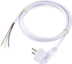 Basetech XR-1638080 tok priključni kabel  bela 2.00 m