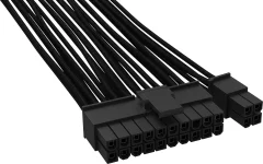 BeQuiet računalnik\, tok kabel [1x 24-polni (20 + 4) električni moški konektor ATX - 1x 24-polni (20 + 4) električni moški konektor ATX] 0.60 m črna