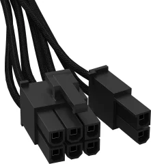 BeQuiet računalnik\, tok kabel [1x 8-polni (6 + 2) moški konektor ATX - 1x 12-pinski vtikač (napajalnik)] 0.60 m črna