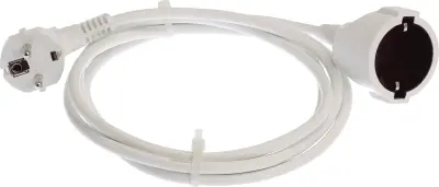 as - Schwabe 50511 napajalni kabel 16 A bele barve 5 m