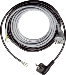 Priključni kabel [varnostni kontakt-kotni vtič - Kabel\, odprt konec] bela 2 m LappKabel 70261143