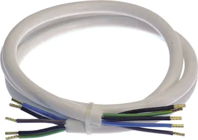 kot-Schwabe povezovalni kabel štedilnika 1.5m H05VV-F 5G1.5 bela na obeh straneh as - Schwabe 70865 napajalni kabel 1.5 m