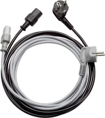 Priključni kabel za hladne naprave [ zaščiteni kontakti-kotni vtič - vtičnica za hladne naprave C13] sive barve 5 m LappKabel 73222381