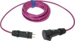 Podaljšani kabel s PUR kablom 10 m roza Podaljševalni kabel [ - ] 649.010.18