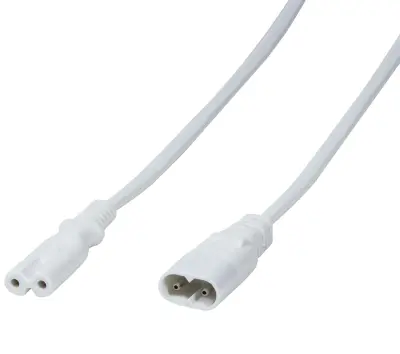 Napajalni podaljševalni kabel [1x vtič za male aparate C8 - 1x vtičnica za male aparate C7] 2 m bela LogiLink