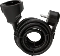 Električni podaljševalni kabel (ravna vtičnica - varnostna sklopka)- črn 3 m Kopp 143605083