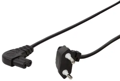 Napajalni priključni kabel[1x Euro-vtič - 1x vtič za male aparate C8] 0.75 m črna LogiLink