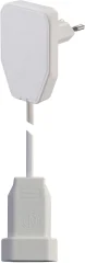 Podaljševalni kabel NVB [ploščati vtič - evro vtičnica]\, bele barve\, 3 m