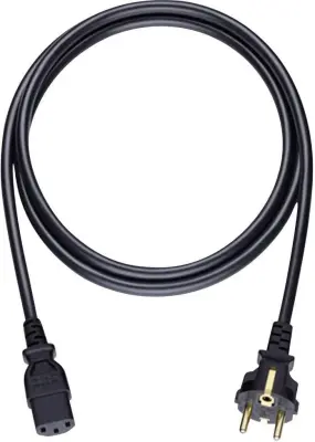 Električni kabel [1x IEC C14 vtič - 1x Odporen na udarce vtič] 3 m Črna Oehlbach 17041