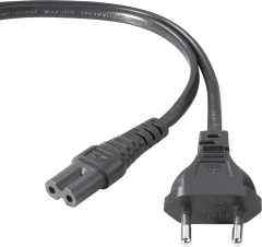 Belkin tok priključni kabel [1x evropski moški konektor - 1x moški konektor za manjše naprave C8] 1.80 m črna
