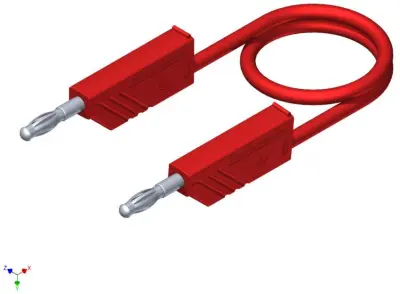 SKS Hirschmann CO MLN SIL 150/1 merilni vod [lamelni vtič 4mm - lamelni vtič 4 mm] 1.5 m rdeča Na spajkalnik odporen 4mm silikonski merilni kabel s pr