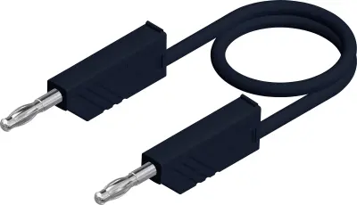 SKS Hirschmann CO MLN SIL 150/1 merilni vod [lamelni vtič 4mm - lamelni vtič 4 mm] 1.5 m črna Na spajkalnik odporen 4mm silikonski merilni kabel s pre
