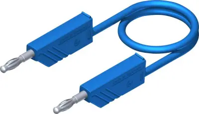 SKS Hirschmann CO MLN 150/2,5 merilni vod [lamelni vtič 4mm - lamelni vtič 4 mm] 1.5 m modra 4mm PVC-merilni kabel, 2,5 mmË> 934507102 SKS Hirschmann