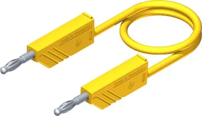 SKS Hirschmann CO MLN 150/2,5 merilni vod [lamelni vtič 4mm - lamelni vtič 4 mm] 1.5 m rumena 4mm PVC-merilni kabel, 2,5 mmË> 934507103 SKS Hirschmann