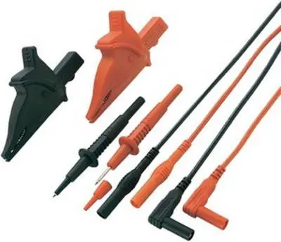 Komplet varnostnih merilnih kablov [lamelni vtič 4 mm - lamelni vtič 4 mm] 1.20 m črne barve\, rdeče barve VOLTCRAFT MS-5