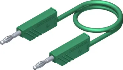 SKS Hirschmann CO MLN 150/2,5 merilni vod [lamelni vtič 4mm - lamelni vtič 4 mm] 1.5 m zelena 4mm PVC-merilni kabel, 2,5 mmË> 934507104 SKS Hirschmann